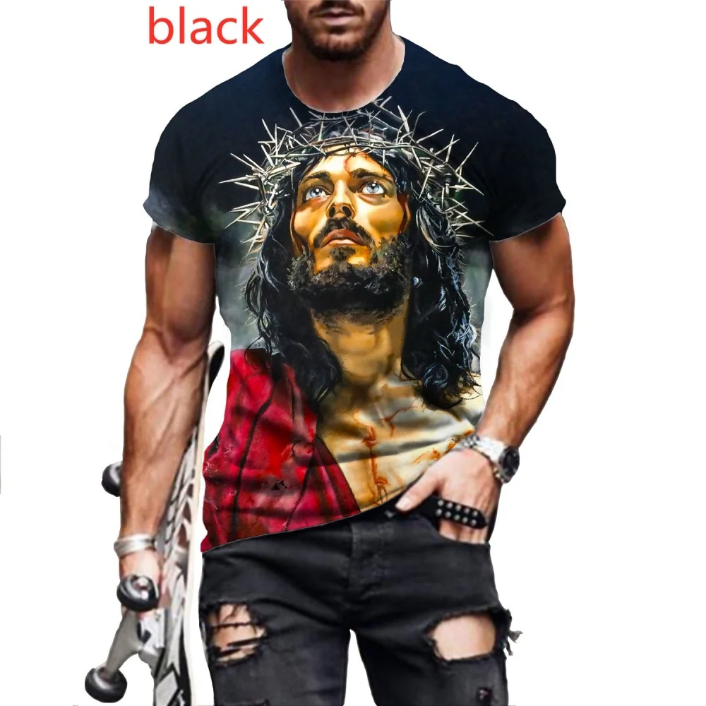 Men's T-Shirt Fashion 3D Print Jesus Faith T Shirt Casual Short Sleeve Tops Christ Jesus Tees Breathable Pullover Mens T Shirt
Men's T-Shirt Fashion 3D Print Jesus Faith T Shirt Casual Short Sleeve Tops Christ Jesus Tees Breathable Pullover Mens T Shirt
