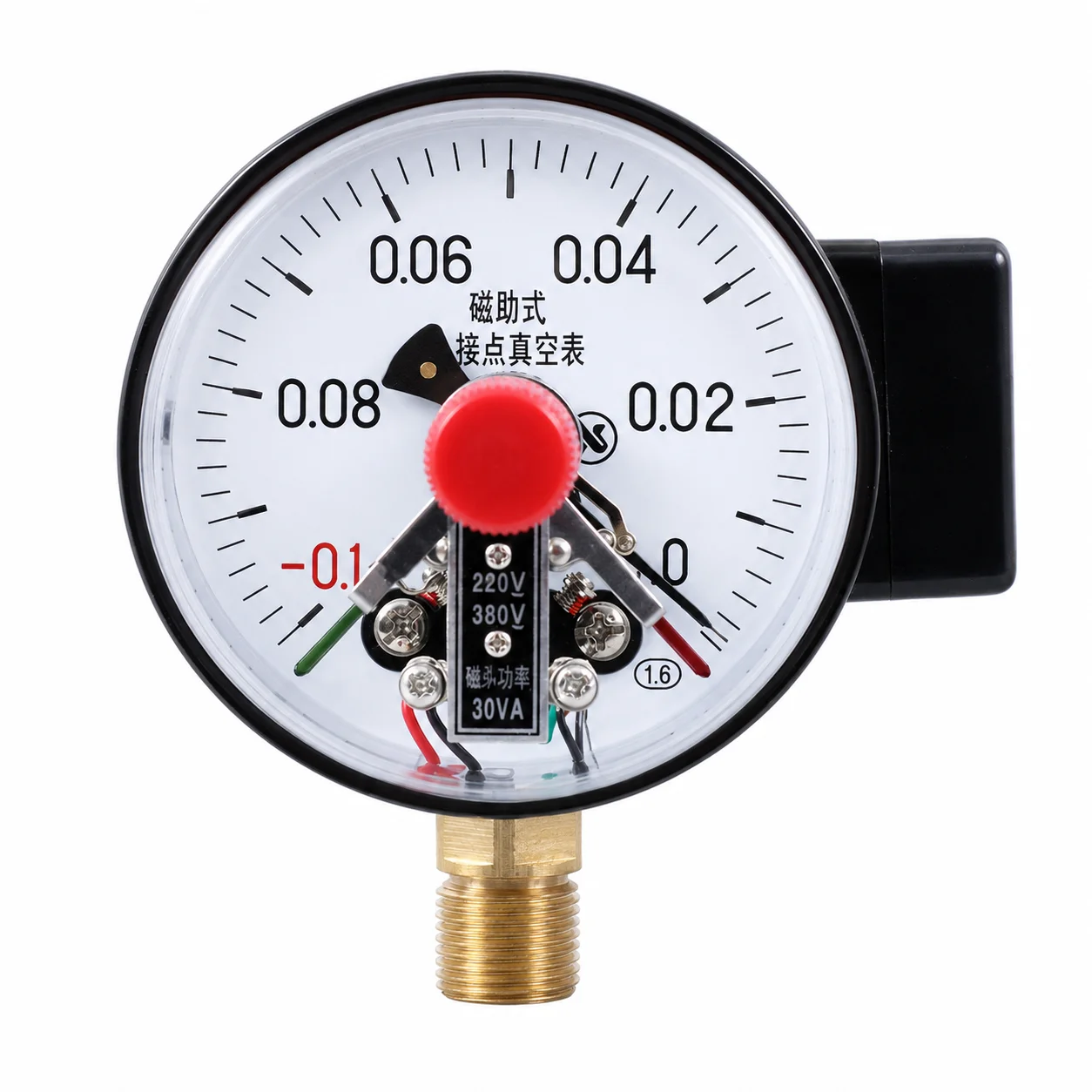 YXC-100 -0.1~0MPa Vacuum Magnetic Assist Electric Contact Pressure Gauge Mechanical Vacuum Pressure Control Meter
YXC-100 -0.1~0MPa Vacuum Magnetic Assist Electric Contact Pressure Gauge Mechanical Vacuum Pressure Control Meter