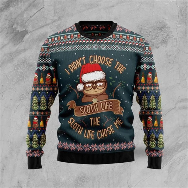 Men Women Ugly Christmas Sweater 3D Print Xmas Holiday Party Jumper Tops Merry Christmas Cute Sloth Printed Sweatshirt Hoody
Men Women Ugly Christmas Sweater 3D Print Xmas Holiday Party Jumper Tops Merry Christmas Cute Sloth Printed Sweatshirt Hoody