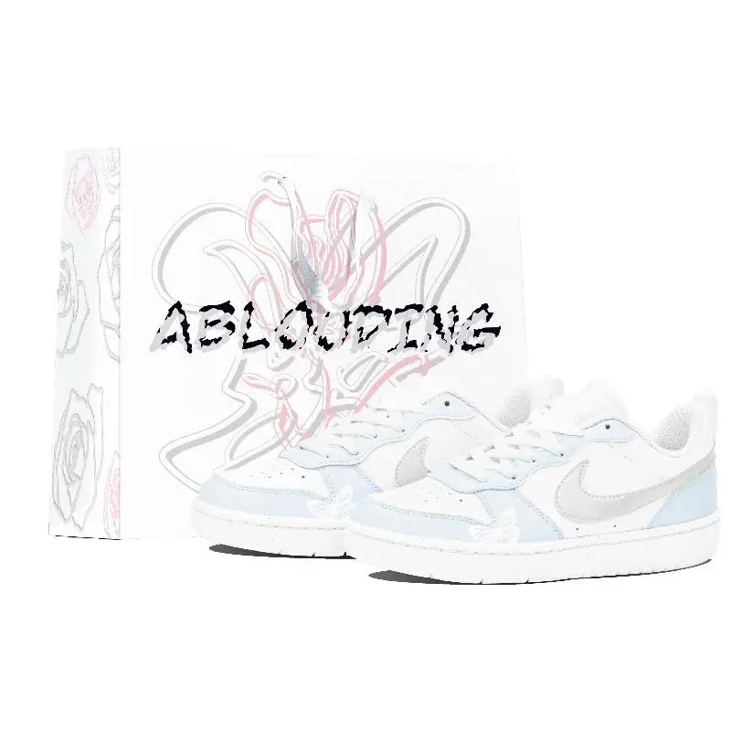 【Customize】Nike Court Borough Skateboarding Shoes Women's Low-top Silver Sneakers shoes DV5456-106
【Customize】Nike Court Borough Skateboarding Shoes Women's Low-top Silver Sneakers shoes DV5456-106