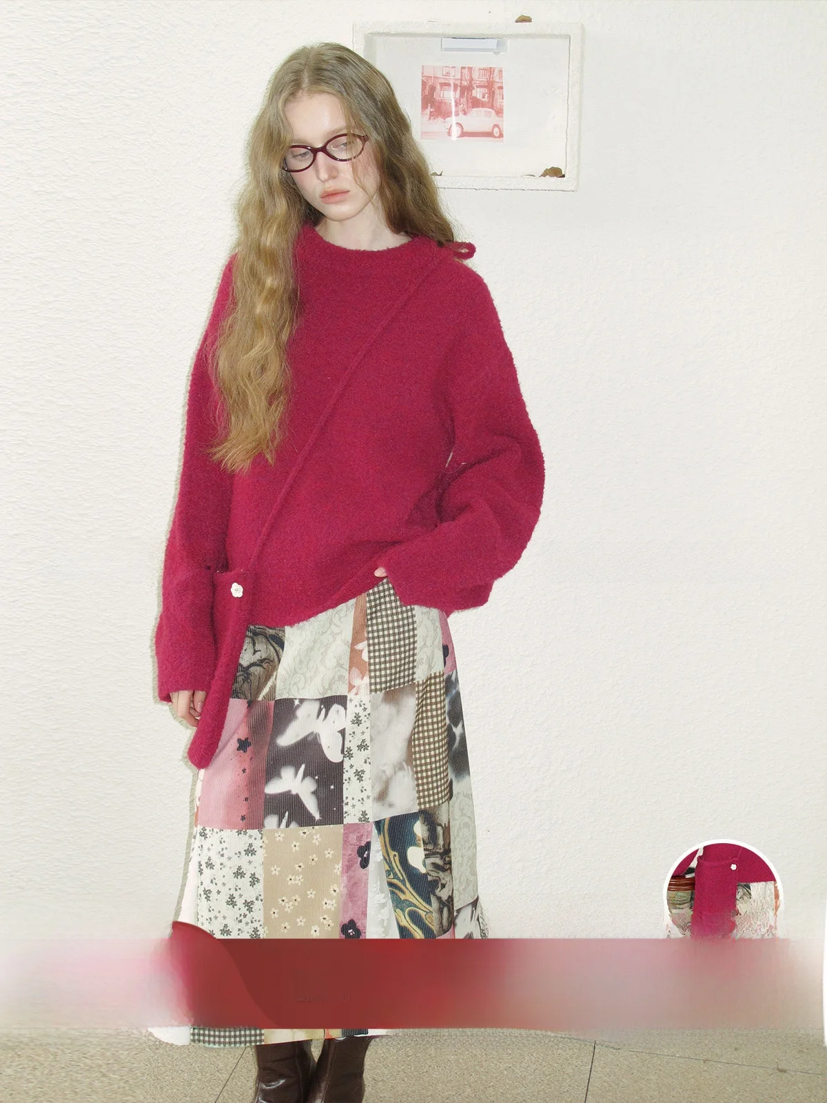 UNSOYAO Soft Sweater Head over Heels in White Peach Red Cropped Crossbody Bag Matching Set Commute Sle round Ne Mixed Fabric
UNSOYAO Soft Sweater Head over Heels in White Peach Red Cropped Crossbody Bag Matching Set Commute Sle round Ne Mixed Fabric