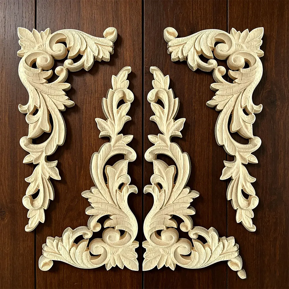 4PCS 16-34cm Woodcarving Decal Corner Wood Carved Furniture Decorative Figurine Wood Miniatures Home Decor for Cabinet Door
4PCS 16-34cm Woodcarving Decal Corner Wood Carved Furniture Decorative Figurine Wood Miniatures Home Decor for Cabinet Door