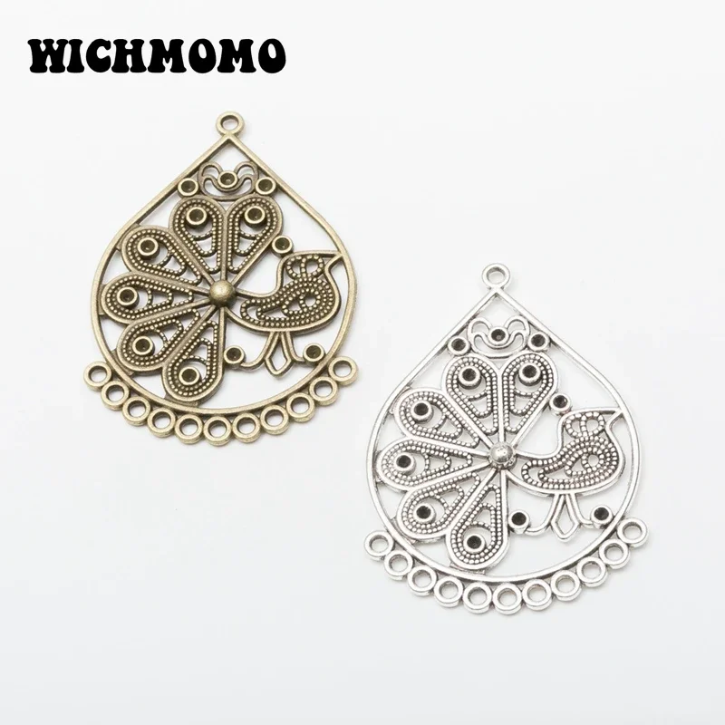 New Fashion 4pieces/bag 55*40mm Zinc Alloy Peacock Shape Connector Charms Linker for DIY Earrings Necklace Jewelry Accessories
New Fashion 4pieces/bag 55*40mm Zinc Alloy Peacock Shape Connector Charms Linker for DIY Earrings Necklace Jewelry Accessories