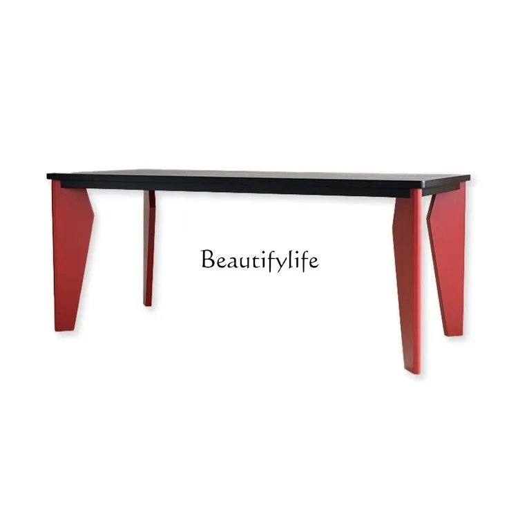 Medieval wabi sandy wind solid wood dining table creative negotiation table simple personality design long table
Medieval wabi sandy wind solid wood dining table creative negotiation table simple personality design long table