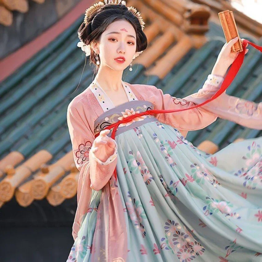 3 Styles Summer Ancient Traditional Chinese Hanfu Dress Woman Vintage Floral Stage Dance Costume Tang Dynasty Festival Clothes
3 Styles Summer Ancient Traditional Chinese Hanfu Dress Woman Vintage Floral Stage Dance Costume Tang Dynasty Festival Clothes