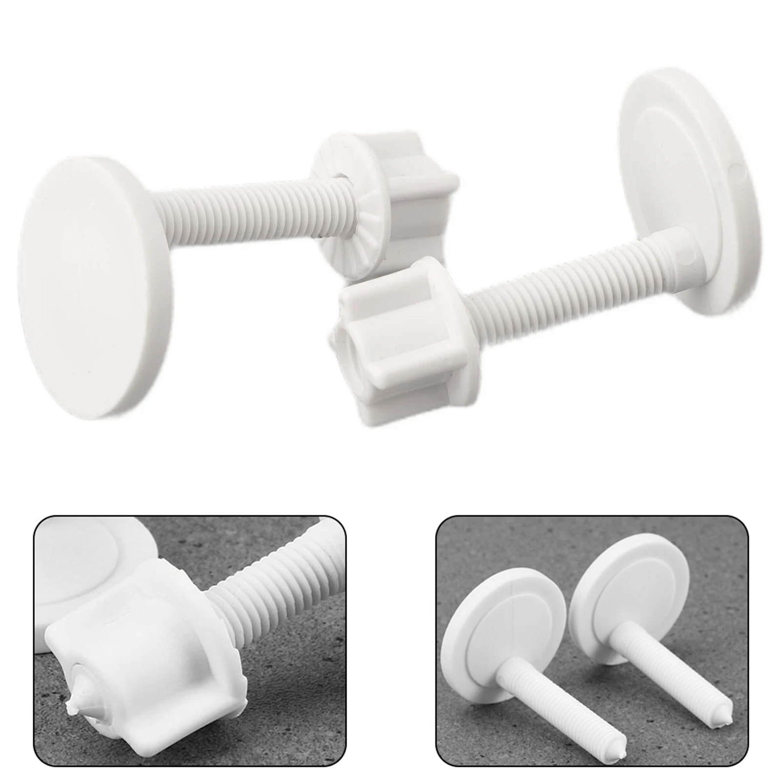 TOilet Screw Toilet Hinge Screws Bolt Fixing Accessories Hinge Screw Top And Bottom Screw Set Plastic Material
TOilet Screw Toilet Hinge Screws Bolt Fixing Accessories Hinge Screw Top And Bottom Screw Set Plastic Material