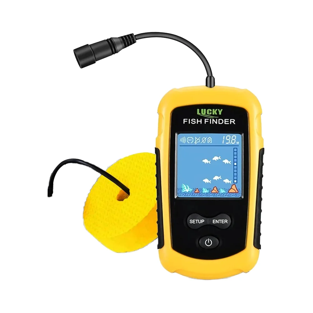 Portable Fish Finder Sonar Handheld Water LCD Display Castable Transducer for Kayak & Boat Fishing
Portable Fish Finder Sonar Handheld Water LCD Display Castable Transducer for Kayak & Boat Fishing