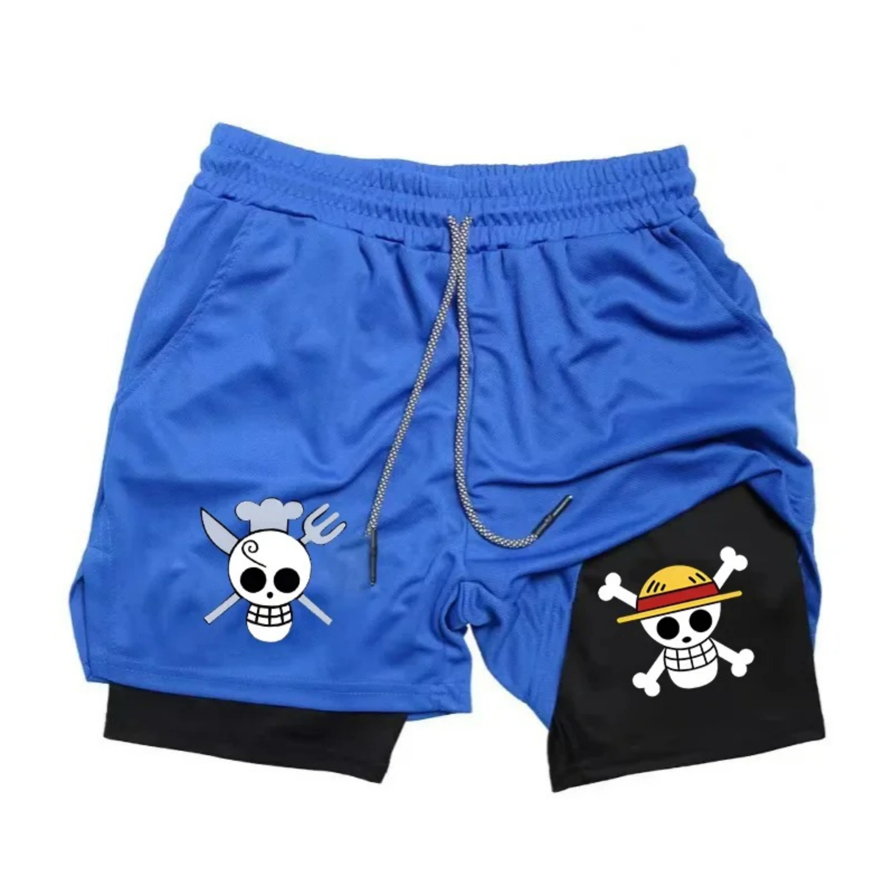 Pantalones Cortos Deportivos 2 en 1 de Doble Capa con Diseño de Luffy y Sanji de One Piece para Hombre, Secado Rápido, Transpira
Pantalones Cortos Deportivos 2 en 1 de Doble Capa con Diseño de Luffy y Sanji de One Piece para Hombre, Secado Rápido, Transpira
