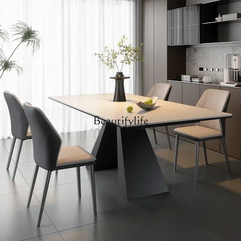 yj 5 Rock slab dining table rectangular minimalist island table against the wall can store chairs rock slab dining table
yj 5 Rock slab dining table rectangular minimalist island table against the wall can store chairs rock slab dining table