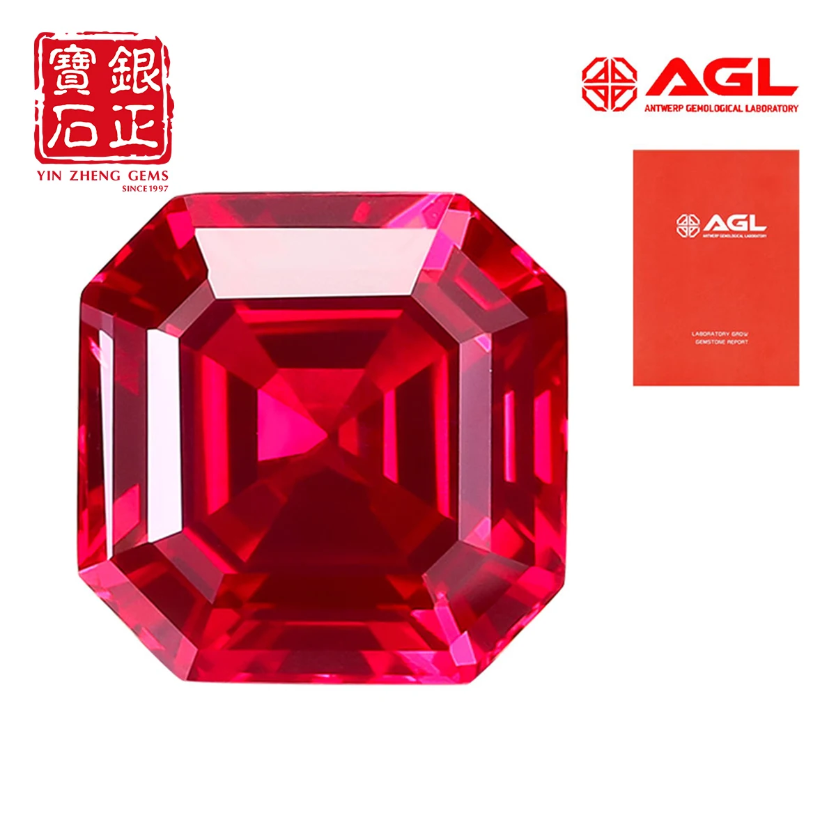 Top Lab Grown Ruby Czochralski Asscher Cut Cultivated Synthetic Loose Gemstone With AGL Certificate For Jewelry Making Loose Gem
Top Lab Grown Ruby Czochralski Asscher Cut Cultivated Synthetic Loose Gemstone With AGL Certificate For Jewelry Making Loose Gem