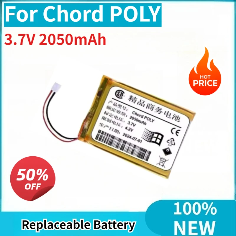 High Capacity 3.7V 2050mAh Replaceable Battery for Chord POLY Brand New
High Capacity 3.7V 2050mAh Replaceable Battery for Chord POLY Brand New
