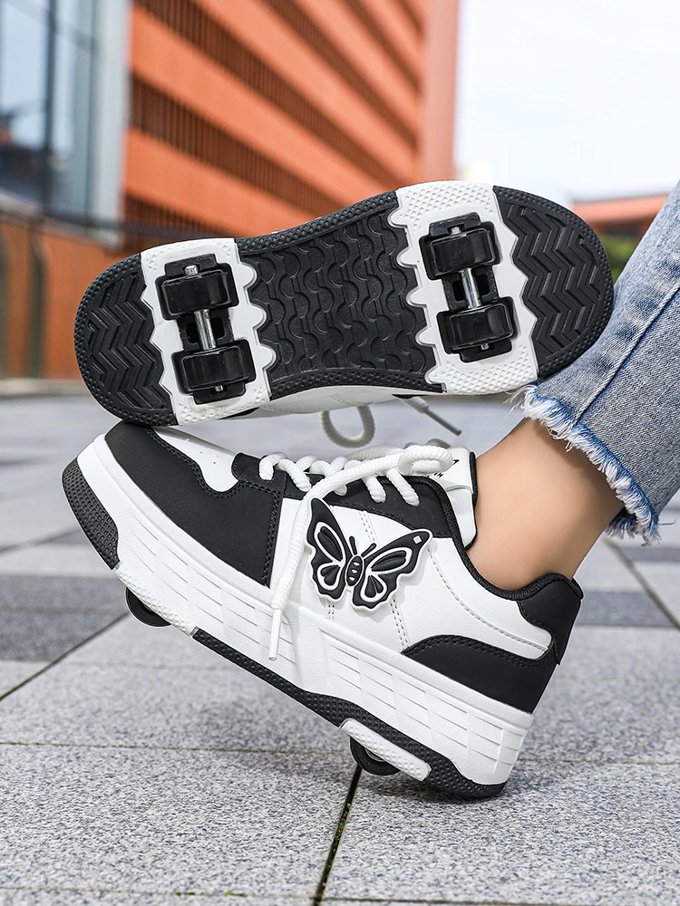Butterfly walking shoes for girls, four-wheel detachable, high aesthetic, trendy, invisible roller skates, one shoe, two on, ver
Butterfly walking shoes for girls, four-wheel detachable, high aesthetic, trendy, invisible roller skates, one shoe, two on, ver