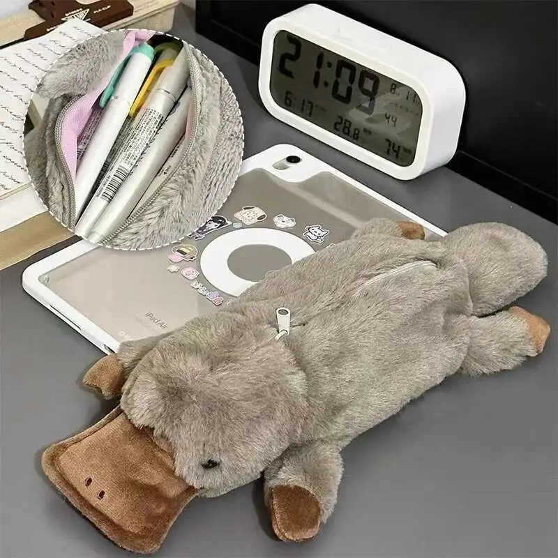 Cute Plush Pencil Case With Soft Duck Down Design, Portable Large Capacity Storage Bag Girls' Gift School Stationery Supplies
Cute Plush Pencil Case With Soft Duck Down Design, Portable Large Capacity Storage Bag Girls' Gift School Stationery Supplies