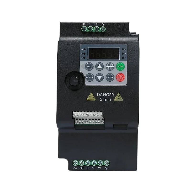 380V VFD Frequency Converter Single Phase Three Phase Motor Inverter 0.75KW 1.5KW 2.2KW 4KW 5.5KW Speed Regulator
380V VFD Frequency Converter Single Phase Three Phase Motor Inverter 0.75KW 1.5KW 2.2KW 4KW 5.5KW Speed Regulator