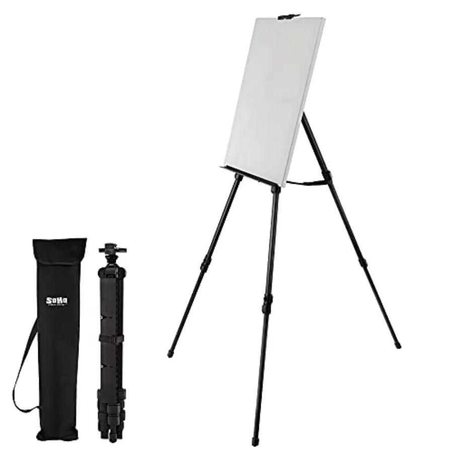 Plein Air Aluminum Easel and Carry Bag - Art Supplies Stand for Sign or Painting - Adjustable Height 24"-66.14" - Lightweight T
Plein Air Aluminum Easel and Carry Bag - Art Supplies Stand for Sign or Painting - Adjustable Height 24"-66.14" - Lightweight T