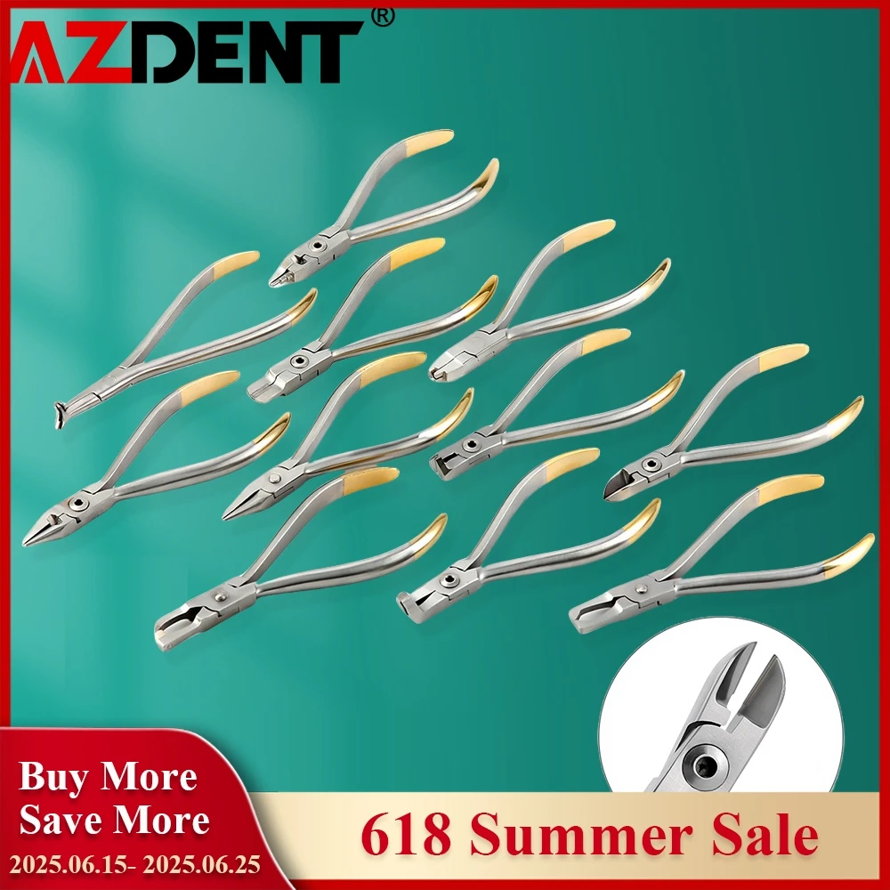 Azdent Dental Forceps Orthodontic Wire Distal End Cutter Pliers Bracket Brace Remover Plier Stainless Steel Dentistry Instrument
Azdent Dental Forceps Orthodontic Wire Distal End Cutter Pliers Bracket Brace Remover Plier Stainless Steel Dentistry Instrument