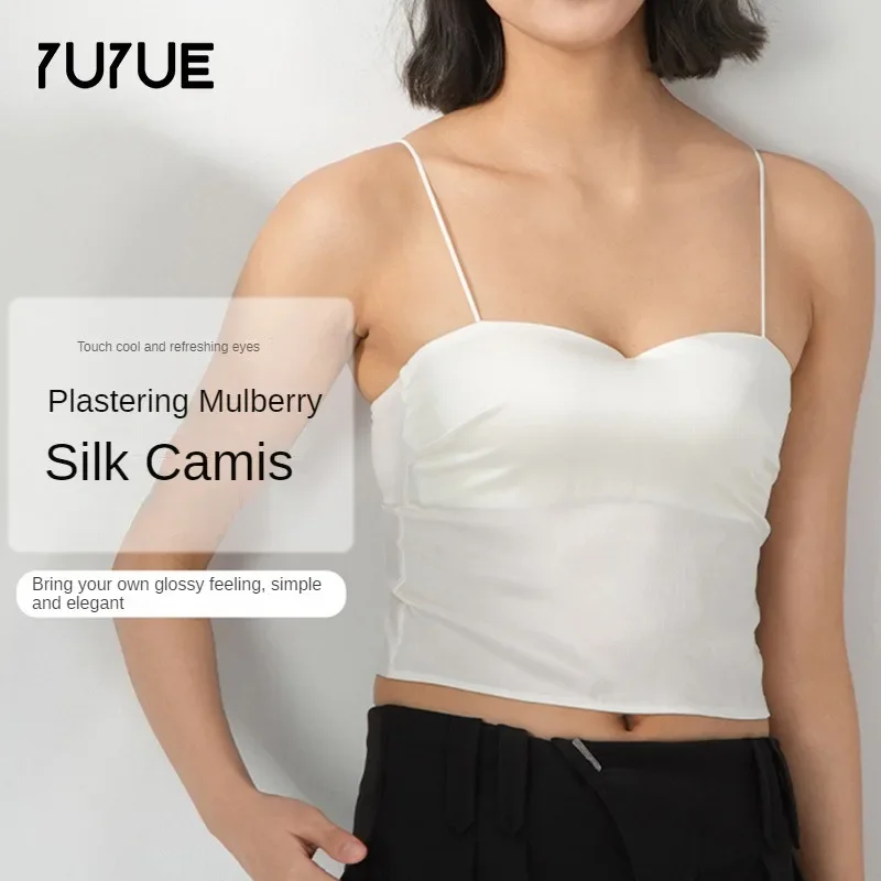 Yuyue 2024 Spring/Summer New Silk Camis Bra Camisol Underwear Silk Light Luxury Bra Tank Top Corset Crop Top Women
Yuyue 2024 Spring/Summer New Silk Camis Bra Camisol Underwear Silk Light Luxury Bra Tank Top Corset Crop Top Women