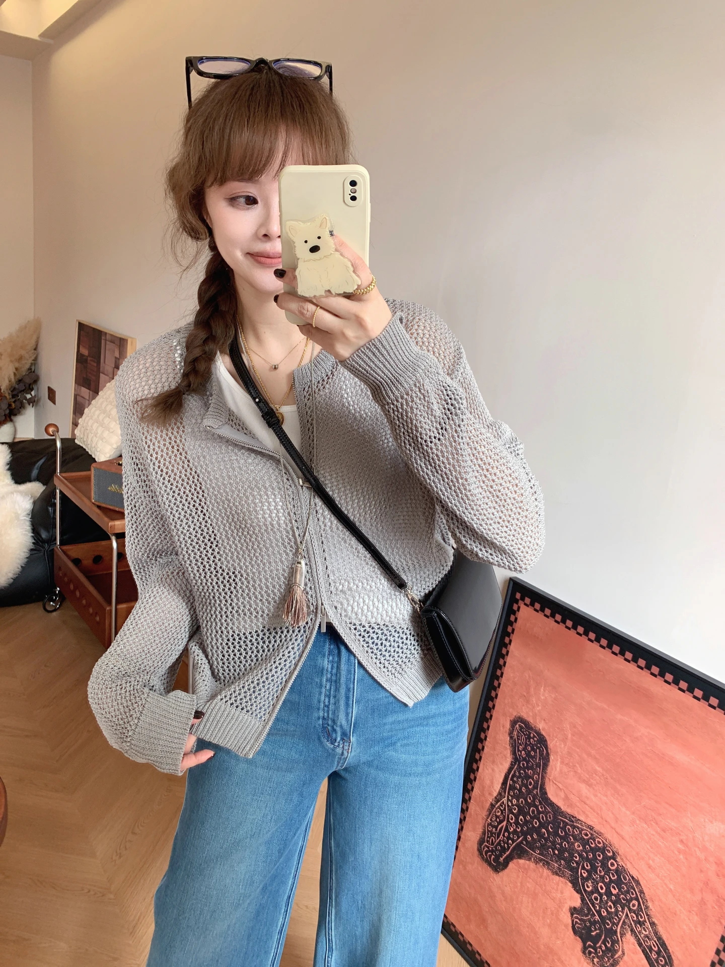Spring Summer New Hollow out Knitted Cardigan Women's round Ne Slim Casual Lazy Sle ort Sun Protection Outerwear Top
Spring Summer New Hollow out Knitted Cardigan Women's round Ne Slim Casual Lazy Sle ort Sun Protection Outerwear Top