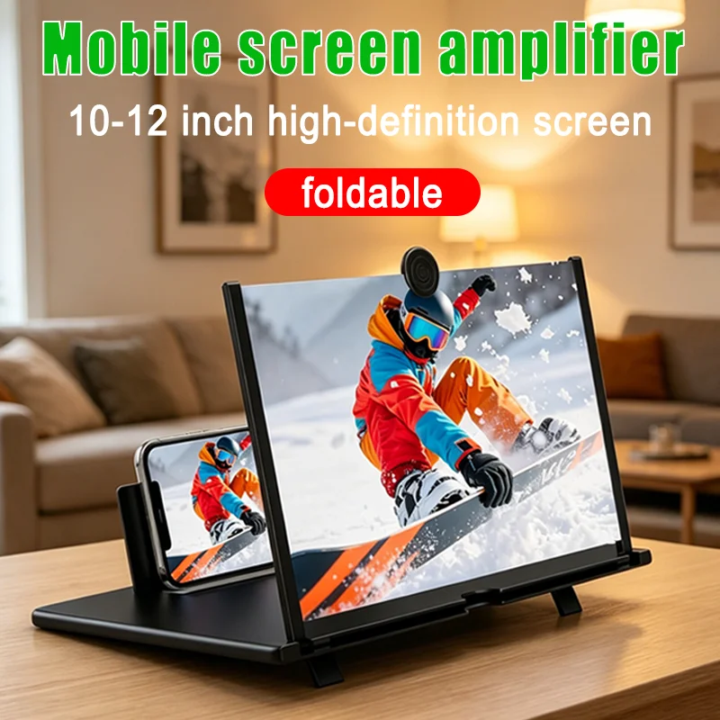 High Definition Mobile Phone Screen Amplifier 10/12 Inch Suitable for Watching Movies Variety Shows Playing Games Foldable
High Definition Mobile Phone Screen Amplifier 10/12 Inch Suitable for Watching Movies Variety Shows Playing Games Foldable