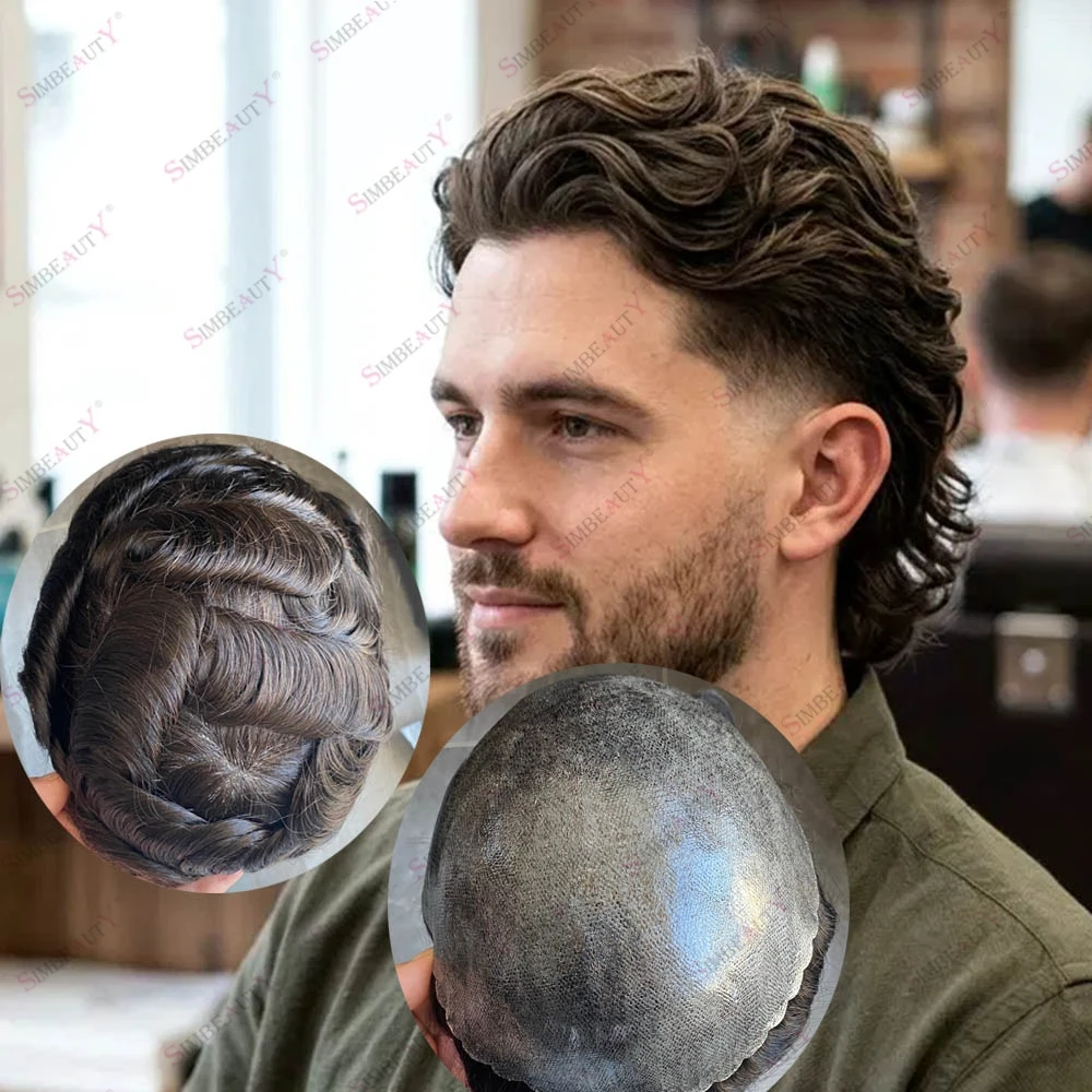 Cheapest Brown Human Hair #4 #3 #2 30MM Wave Men's Hair Replacement System Durable 0.12-0.14mm PU Skin Base Prosthesis Hairpiece
Cheapest Brown Human Hair #4 #3 #2 30MM Wave Men's Hair Replacement System Durable 0.12-0.14mm PU Skin Base Prosthesis Hairpiece