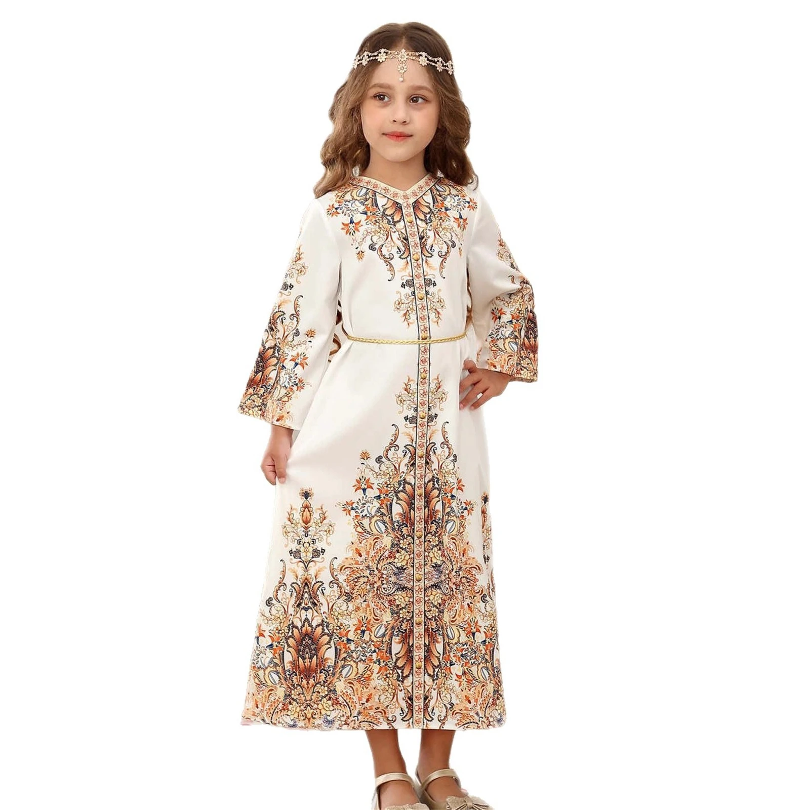 Kids Middle East Morocco Ethnic Lace Robe Muslim Dubai Girls Dress Islamic Wedding Ramadan Festival Costume Halloween
Kids Middle East Morocco Ethnic Lace Robe Muslim Dubai Girls Dress Islamic Wedding Ramadan Festival Costume Halloween