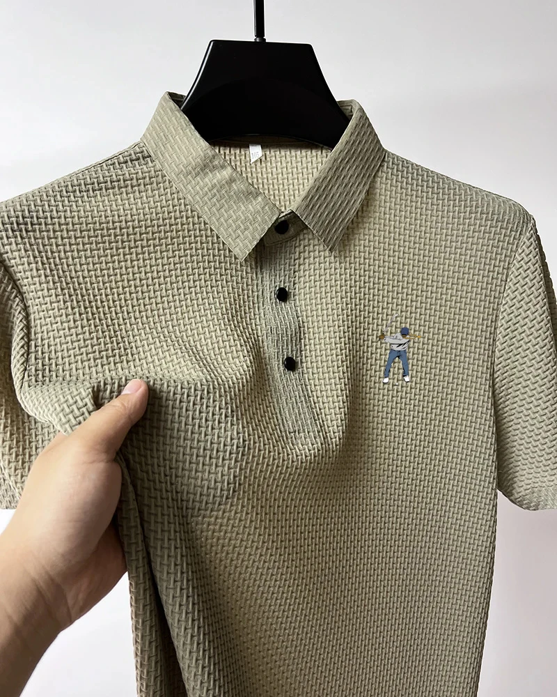 Golf summer new men's short sleeved T-shirt cool and breathable polo shirt business casual sweat absorbing top
Golf summer new men's short sleeved T-shirt cool and breathable polo shirt business casual sweat absorbing top