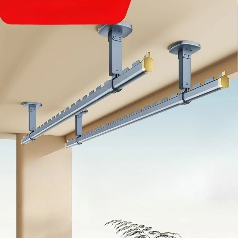 Clothes drying rack Balcony fixed top installation Indoor and outdoor household hanging hanger Wall side
Clothes drying rack Balcony fixed top installation Indoor and outdoor household hanging hanger Wall side