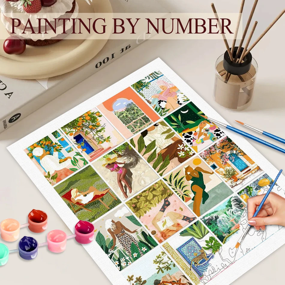 PhotoCustom DIY Painting By Numbers Frame Handiwork Woman Canvas Painting Home Decors Acrylic Paints Handmade Gift For Adults
PhotoCustom DIY Painting By Numbers Frame Handiwork Woman Canvas Painting Home Decors Acrylic Paints Handmade Gift For Adults