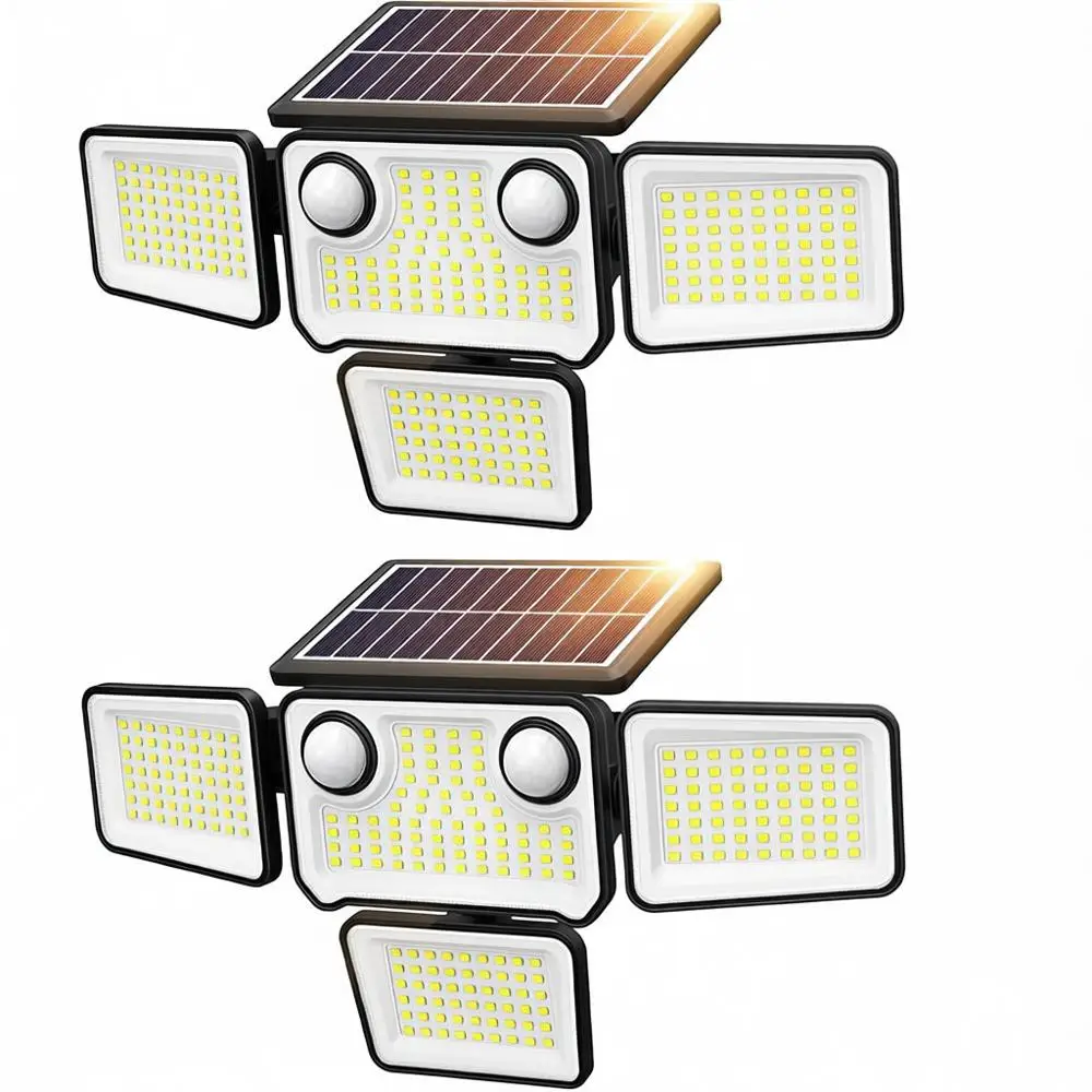 Уличные водонепроницаемые светодиодные прожекторы с 254 светодиодами и 2 датчиками движения, комплект из 4 светильников для безопасности с пультом дистанционного управления для двора
Уличные водонепроницаемые светодиодные прожекторы с 254 светодиодами и 2 датчиками движения, комплект из 4 светильников для безопасности с пультом дистанционного управления для двора