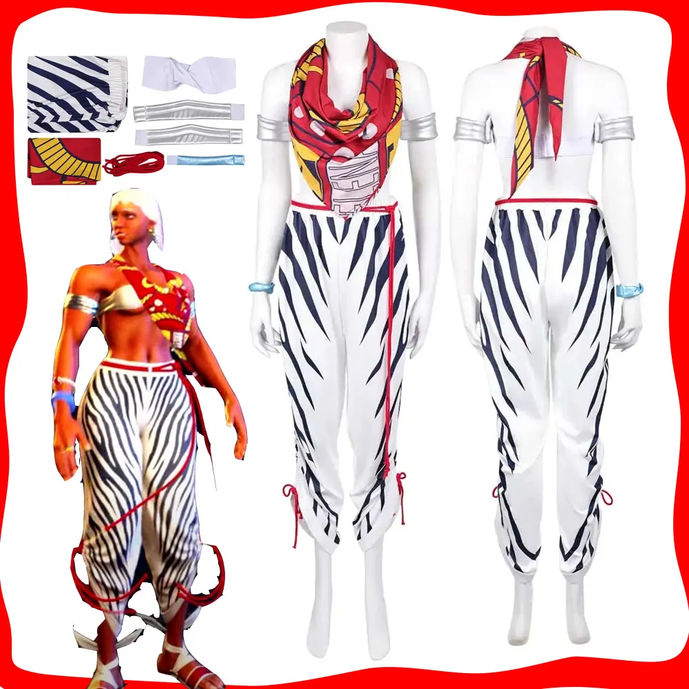 Elena Cosplay Women Fantasy Costume Roleplay Game SF Fighter Disguise Clothing for Adult Female Halloween Carnival Party Suit
Elena Cosplay Women Fantasy Costume Roleplay Game SF Fighter Disguise Clothing for Adult Female Halloween Carnival Party Suit