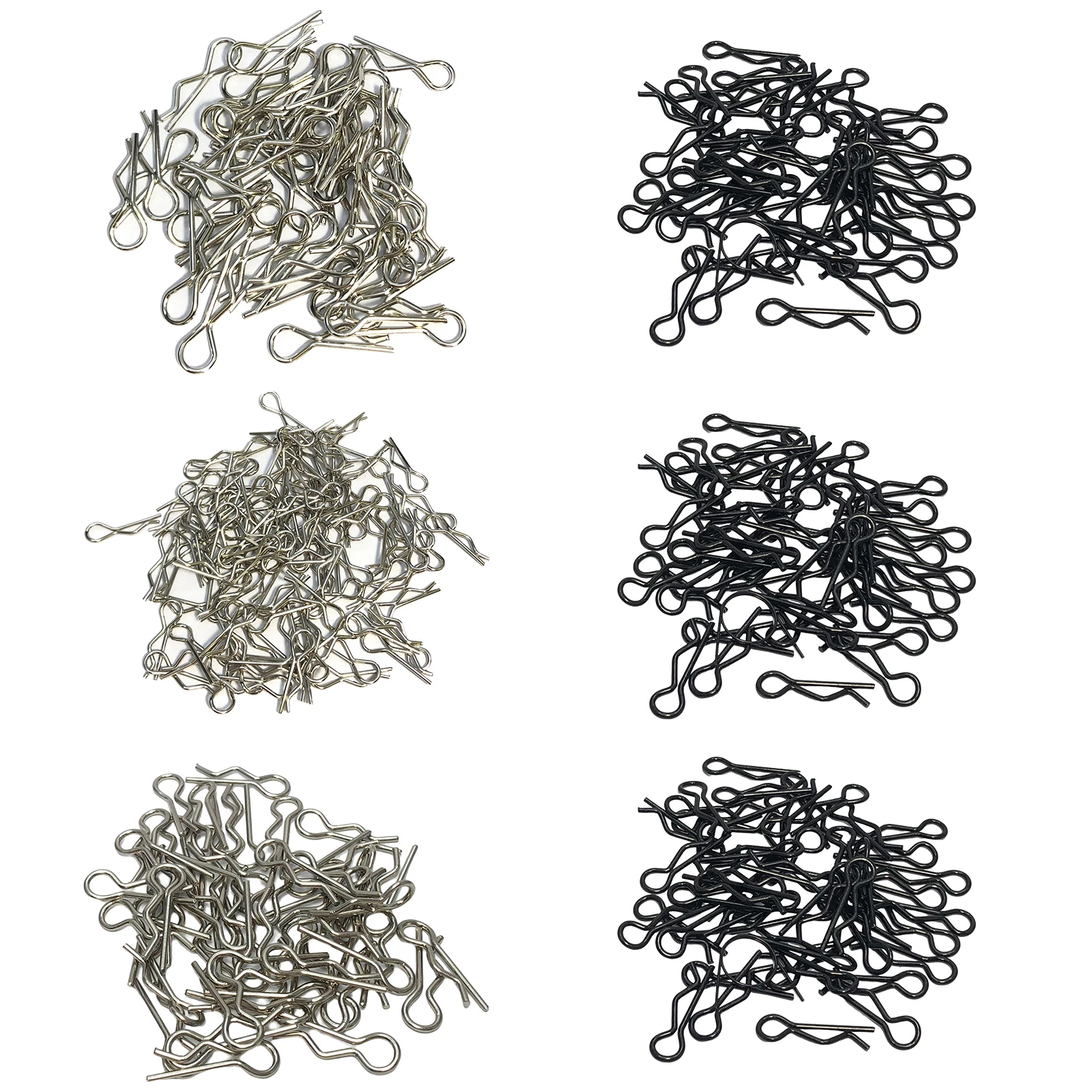 50pcs Body Clips Pins RC Car Parts Metal Body Shell Clip Pin Accessories R Type Body Clip Replacement for 1/8 1/10 1/12 Scale
50pcs Body Clips Pins RC Car Parts Metal Body Shell Clip Pin Accessories R Type Body Clip Replacement for 1/8 1/10 1/12 Scale