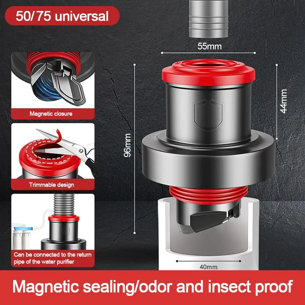 Anti Odor Sink Drain Pipe Adapter 5 in 1 Multifunctional Kitchen Basin Sewer Branch Sealing Ring Drainage Water Pipe Joint
Anti Odor Sink Drain Pipe Adapter 5 in 1 Multifunctional Kitchen Basin Sewer Branch Sealing Ring Drainage Water Pipe Joint