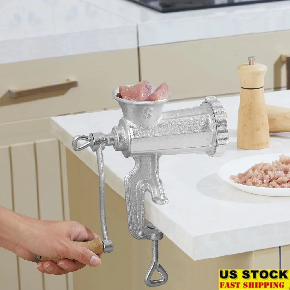 Heavy Duty Cast Iron Manual Meat Grinder with Steel Table Clamp Precision Cutting Easy Cleaning Accessories Versatile Cooking
Heavy Duty Cast Iron Manual Meat Grinder with Steel Table Clamp Precision Cutting Easy Cleaning Accessories Versatile Cooking