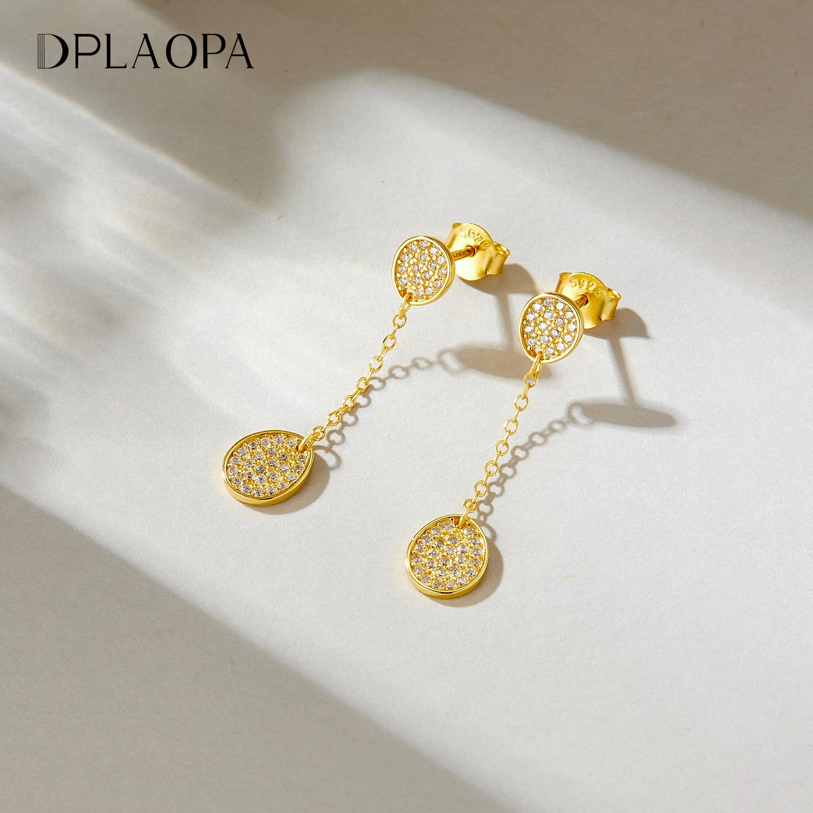 DPLAOPA 925 Sterling Silver Double Disc Zircon CZ Long Drop Earrings Women 2026 Fine Luxury Wedding Anniversary Jewelry Gift
DPLAOPA 925 Sterling Silver Double Disc Zircon CZ Long Drop Earrings Women 2026 Fine Luxury Wedding Anniversary Jewelry Gift