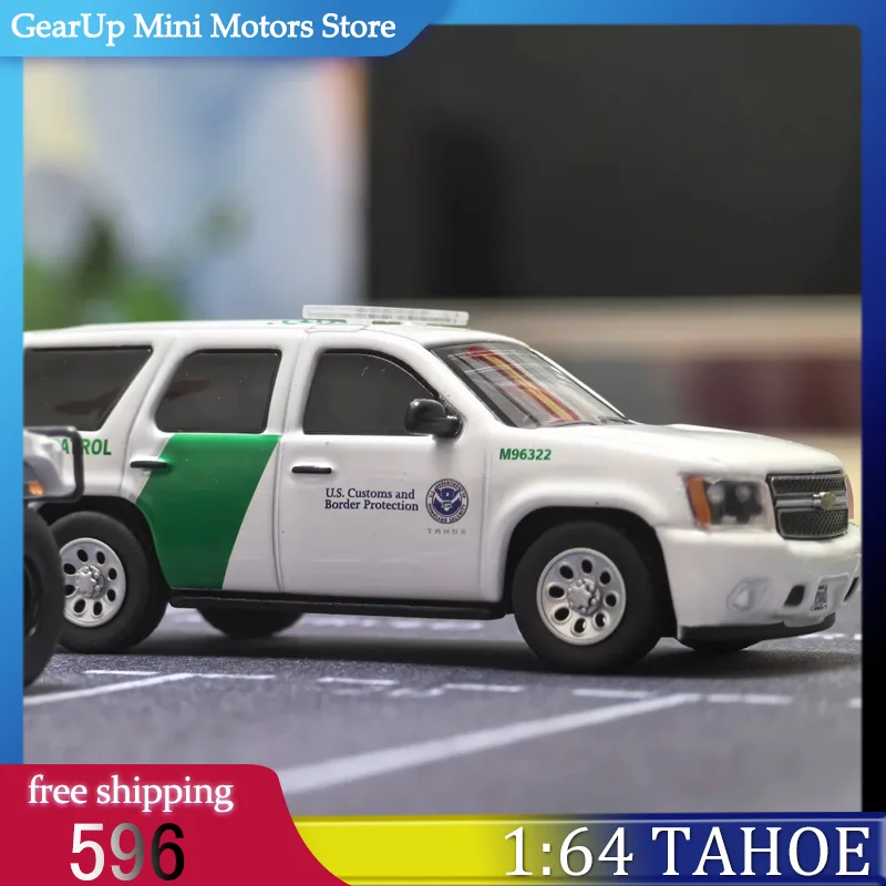 596 1:64 Chevrolet Tahoe Police Car Diecast Model - U.S. Border Patrol CBP Customs Alloy Replica with Metal Base & Rubber Tires
596 1:64 Chevrolet Tahoe Police Car Diecast Model - U.S. Border Patrol CBP Customs Alloy Replica with Metal Base & Rubber Tires
