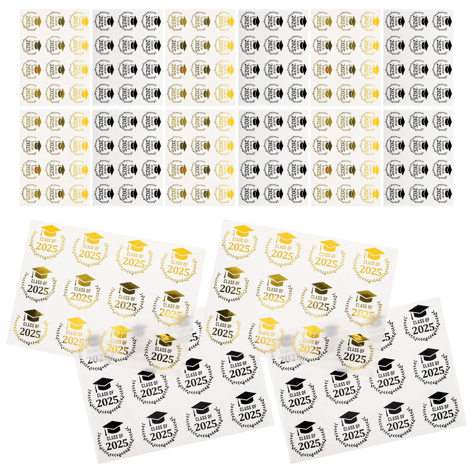 20 Sheets Graduation Season Stickers Gold Foil Design Fade Resistant Peel Stick Labels for Caps Invitations Envelopes Present
20 Sheets Graduation Season Stickers Gold Foil Design Fade Resistant Peel Stick Labels for Caps Invitations Envelopes Present