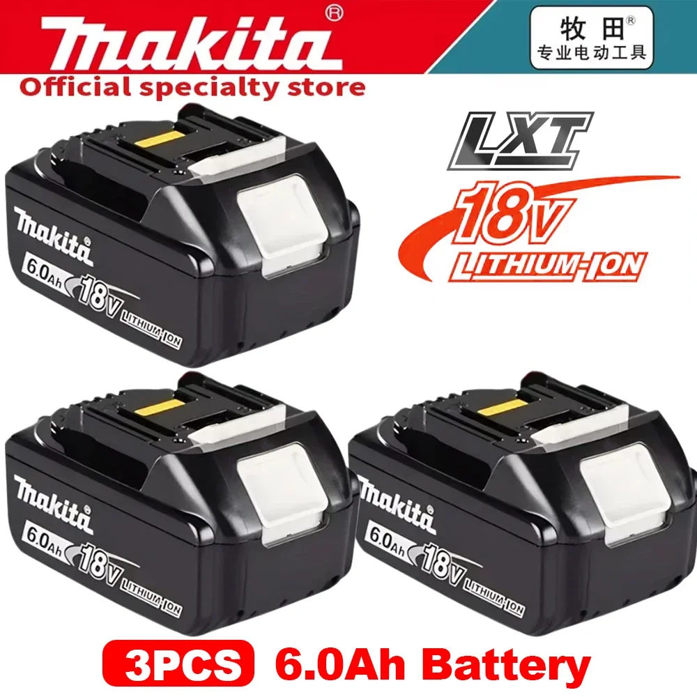 Original Makita 6Ah/5Ah/3Ah for Makita 18V Battery BL1830B BL1850B BL1850 BL1840 BL1860 BL1815 Replacement Lithium Battery
Original Makita 6Ah/5Ah/3Ah for Makita 18V Battery BL1830B BL1850B BL1850 BL1840 BL1860 BL1815 Replacement Lithium Battery