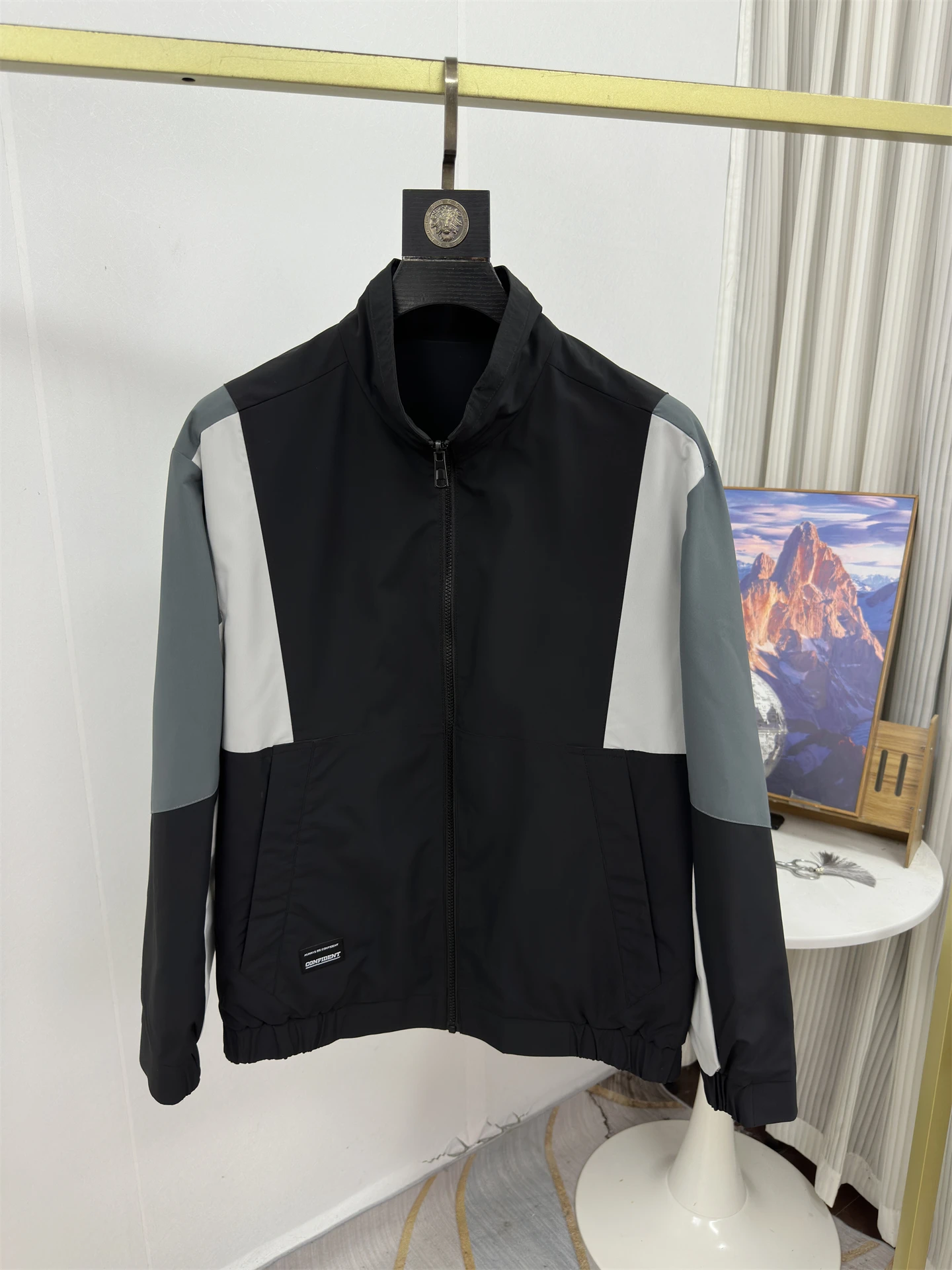 Double-Sided Wear Men's Spring Faion Loose Fit Stand Collar Color Blo Jaet Casual Sle Polyester Fiber Zipper Closure
Double-Sided Wear Men's Spring Faion Loose Fit Stand Collar Color Blo Jaet Casual Sle Polyester Fiber Zipper Closure