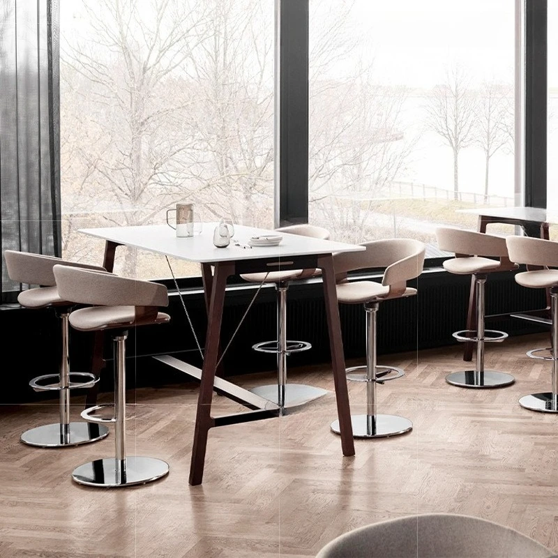 Island dining chair reception modern high-end stainless steel lifting rotating high
Island dining chair reception modern high-end stainless steel lifting rotating high