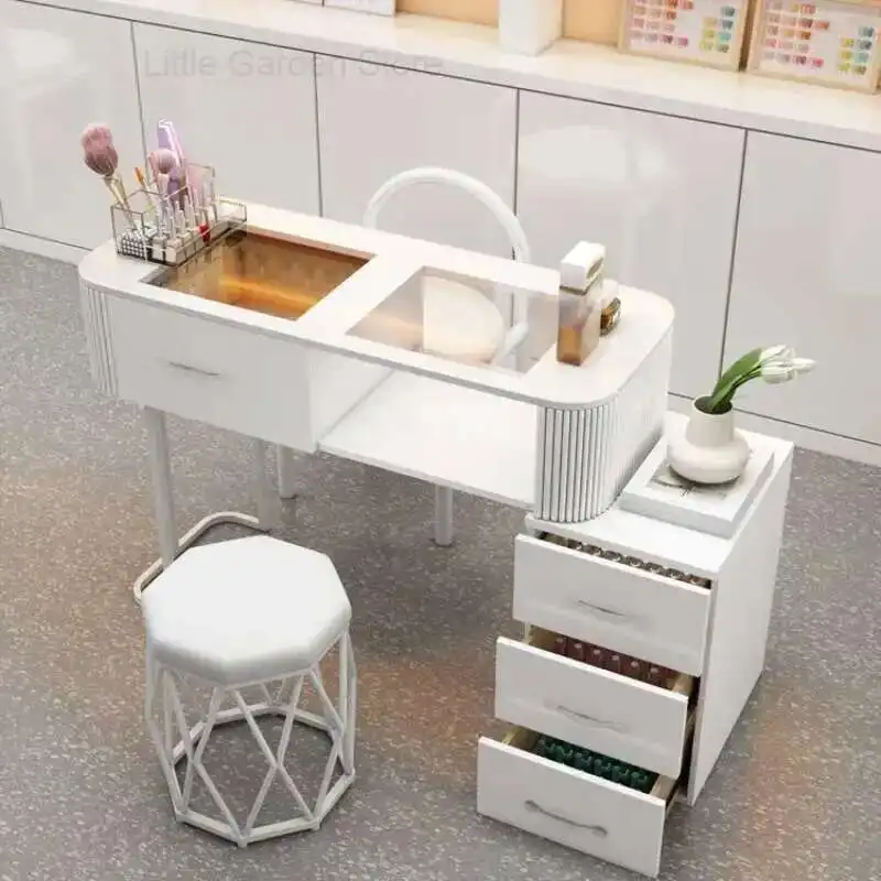 Nail Desk Dressing Manicure Table Professional Beauty Designer Manicure Table Office Makeup Schmincktisch Salon Equipment YN50MT
Nail Desk Dressing Manicure Table Professional Beauty Designer Manicure Table Office Makeup Schmincktisch Salon Equipment YN50MT