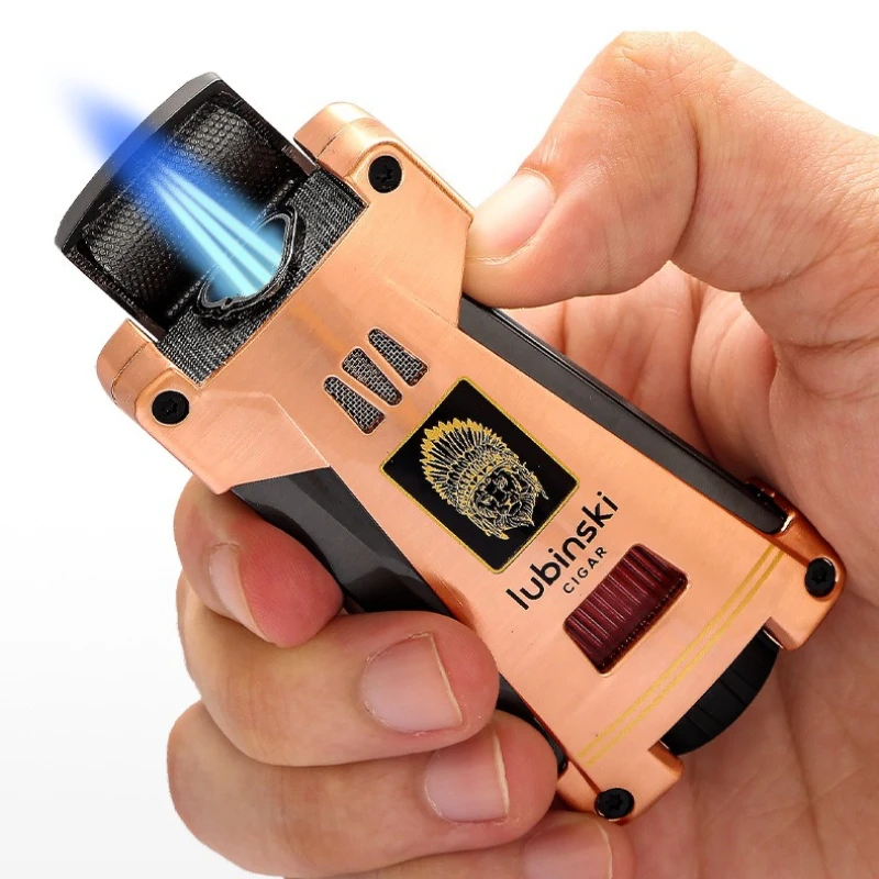 LUBINSKI Portable Cigar Lighter Zinc Alloy Windproof Opener Cigarette Holder Multifunctional Visual Window Lighter Men's Gift
LUBINSKI Portable Cigar Lighter Zinc Alloy Windproof Opener Cigarette Holder Multifunctional Visual Window Lighter Men's Gift