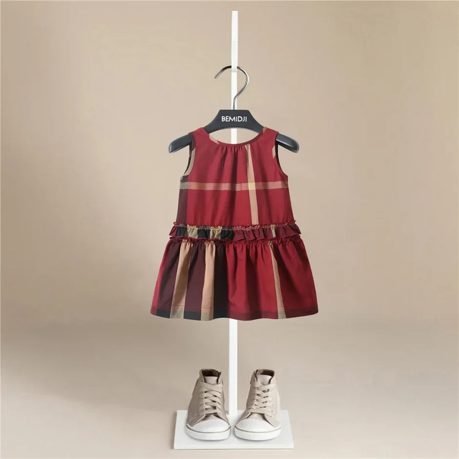 Baby Girls Dress Summer Sleeveless Striped Plaid Fashion British Style Style Dress Princess Dress Children's Girl Clothing 3-9T
Baby Girls Dress Summer Sleeveless Striped Plaid Fashion British Style Style Dress Princess Dress Children's Girl Clothing 3-9T