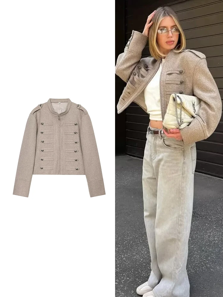 TFMLN Women's Jacket Stand Collar Front Zipper Long Sleeve Loose Fit Fashion Coat 2026 Spring Autumn Female Casual Streetwear
TFMLN Women's Jacket Stand Collar Front Zipper Long Sleeve Loose Fit Fashion Coat 2026 Spring Autumn Female Casual Streetwear