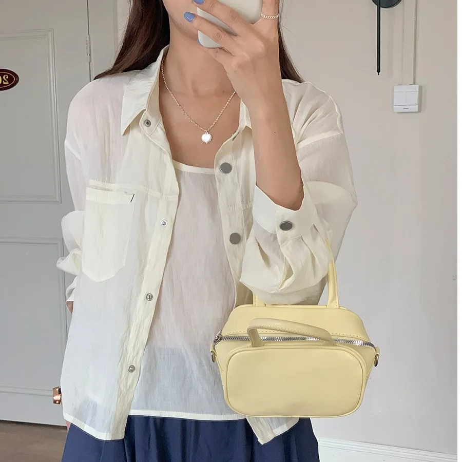 2026 Summer Korean Style Chic Lazy Lightweight Strapless Outerwear Pure Color Simple Loose Shirt Jacket Two-Piece Set for Women
2026 Summer Korean Style Chic Lazy Lightweight Strapless Outerwear Pure Color Simple Loose Shirt Jacket Two-Piece Set for Women