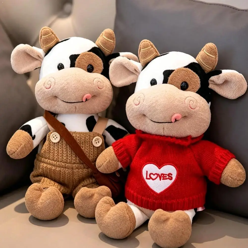 Cute Tongue‑Out Cow Plush Toy Removable Knit Sweater Stuffed Animal Doll Soft Plush Cow Toy Kids Home Decor Birthday Gift
Cute Tongue‑Out Cow Plush Toy Removable Knit Sweater Stuffed Animal Doll Soft Plush Cow Toy Kids Home Decor Birthday Gift