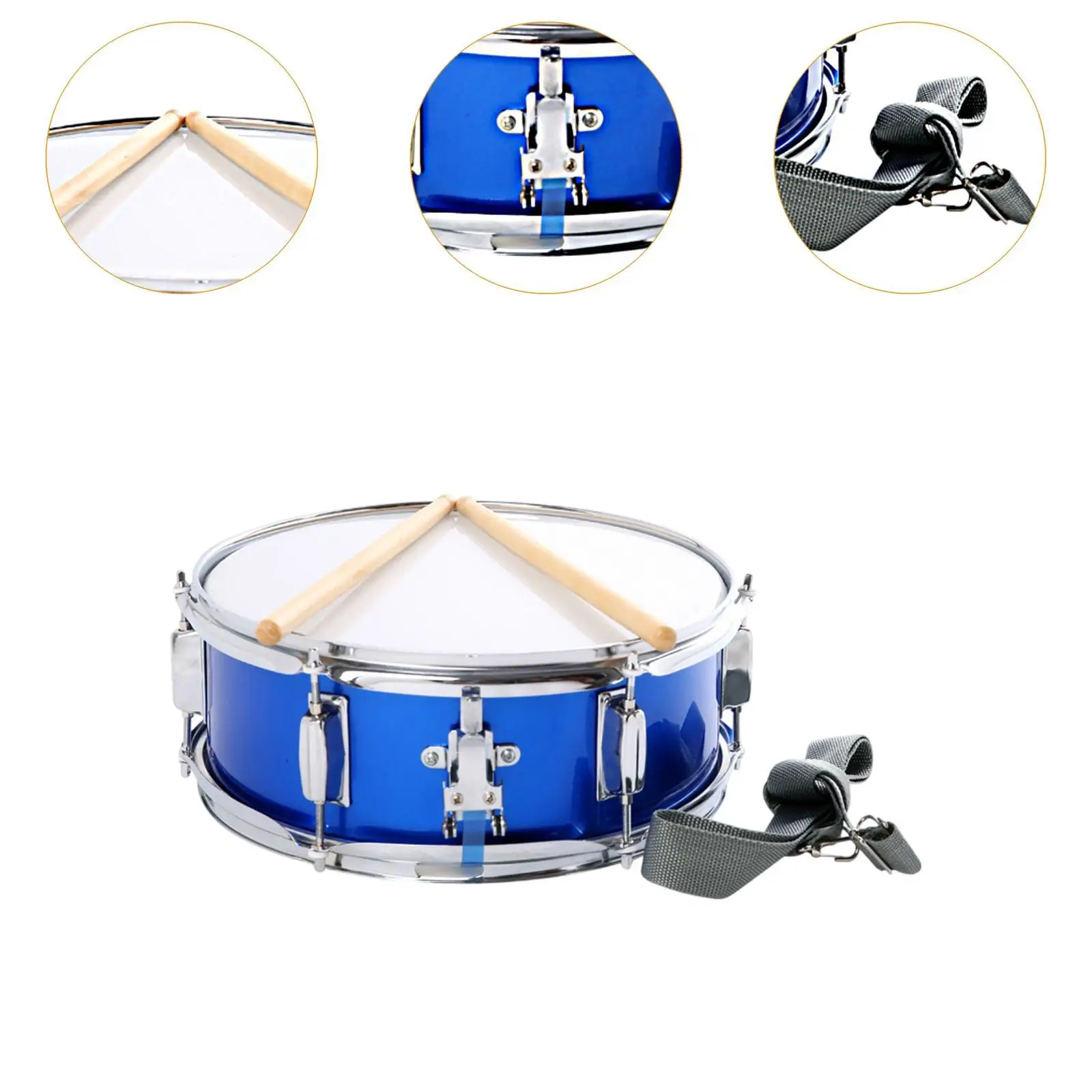 13 Inch Percussion Drum Stainless Steel Snare with Drumsticks for Kids Musical Toy and Party Ensemble
13 Inch Percussion Drum Stainless Steel Snare with Drumsticks for Kids Musical Toy and Party Ensemble