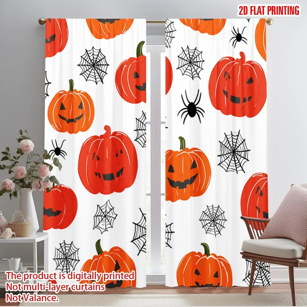 2pcs,2D plane printing Pattern Curtains Pumpkins and Webs Polyester Easy Install (without rod) Versatile All Perfect for
2pcs,2D plane printing Pattern Curtains Pumpkins and Webs Polyester Easy Install (without rod) Versatile All Perfect for