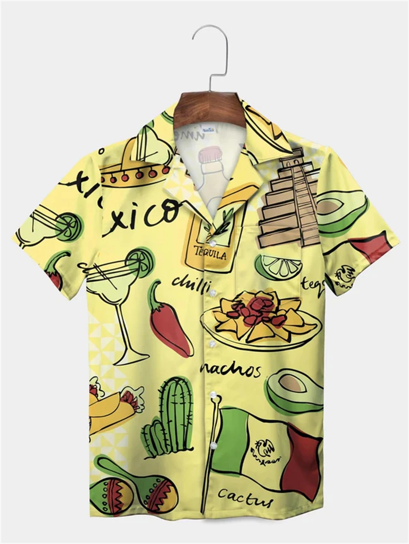 Resort Casual Shirts Men Clothes Funny Hawaiian Style Mexican Food Tacos Print Short Sleeve Shirt 2025 Summer Outdoor Y2k Blouse
Resort Casual Shirts Men Clothes Funny Hawaiian Style Mexican Food Tacos Print Short Sleeve Shirt 2025 Summer Outdoor Y2k Blouse