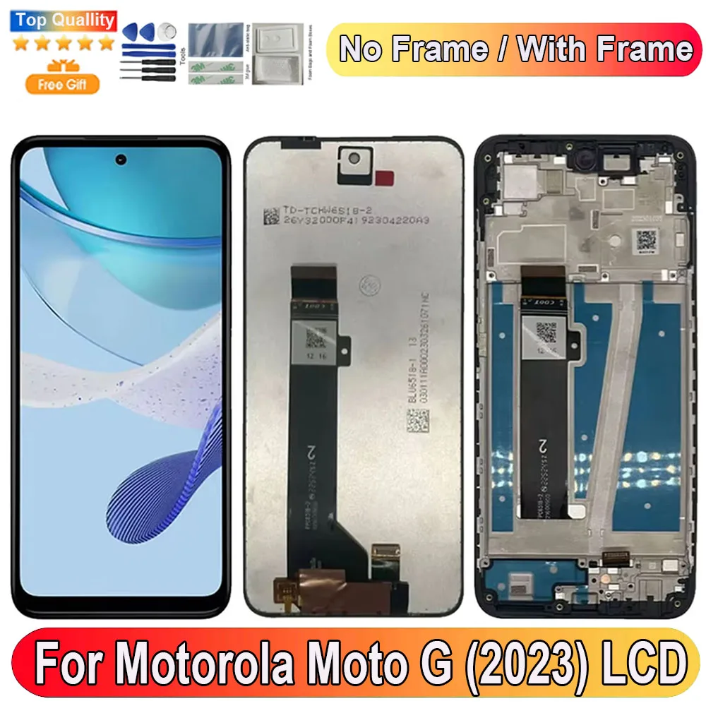 6.5''For Motorola Moto G (2023) LCD Display Screen Touch Panel Digitizer Replacement Parts XT2313 Screen With Frame
6.5''For Motorola Moto G (2023) LCD Display Screen Touch Panel Digitizer Replacement Parts XT2313 Screen With Frame