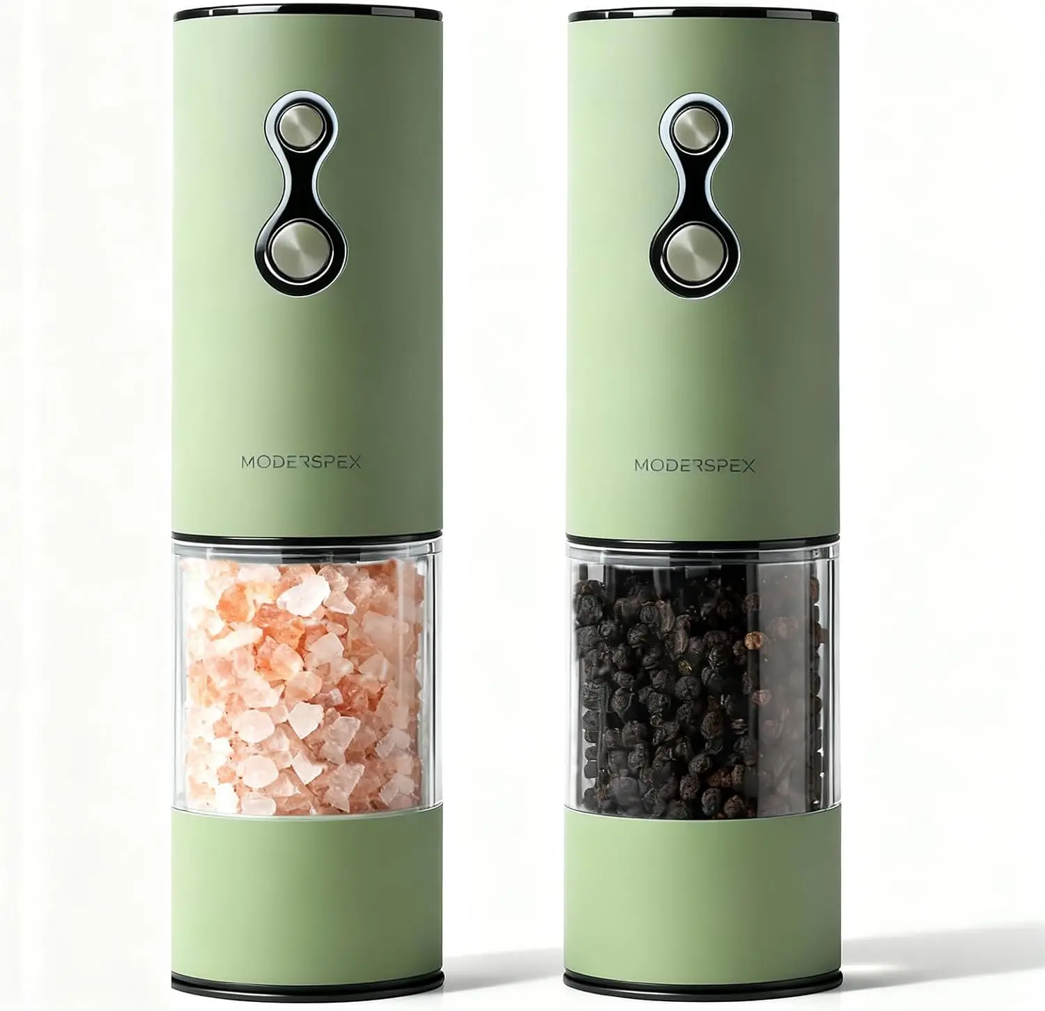 USB-C Rechargeable Salt and Pepper Grinder Set, Dual-Speed, 9 Adjustable Coarseness, Ceramic Burr, LED Light
USB-C Rechargeable Salt and Pepper Grinder Set, Dual-Speed, 9 Adjustable Coarseness, Ceramic Burr, LED Light
